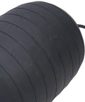 Close-up of Compact Portable Inflatable Pipe Plug For Quick Leak Sealing In PVC Drainage Lines 16.5 By 20.5 Inches, black rubber texture