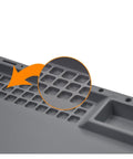 Detail of Heavy Duty Silicone Welding Work Mat With Massive Workspace For Soldering And Heat Resistance features grid pattern for precision work.