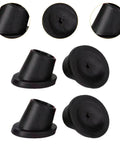 Heavy Duty Chair Leg Caps 4 Pack Rubber Feet Pads With Anti Slip Slope Tips for Commode Chair and Home Use, 28mm black protectors