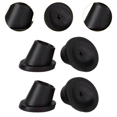 Heavy Duty Chair Leg Caps 4 Pack Rubber Feet Pads With Anti Slip Slope Tips for Commode Chair and Home Use, 28mm black protectors