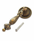 Antique Bronze Drawer Pulls 4 Pack With Screws, Vintage Decorative Handles For Furniture, Disk Diameter One Quarter Inch