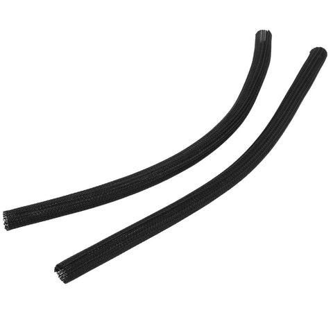 4/5 Inch Surron Electric Dirt Bike Cable Management Sleeve Black For Sur Ron Light Bee X S Talaria Sting MX3 MX4 XXX E Ride Pro SS S X260 X160 Mesh Wire Wrap Cover Cord Protector Tube showing two black sleeves.