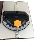 Compact Portable Mini Desktop Belt Sander With Brushless Motor For Wood Sanding, Polishing, And Edge Trimming angle adjustment knob