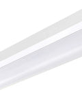 Dope LED Ceiling Wrap Light In White, Transitional Style Fixture, side view, chain pull, energy efficient, modern design