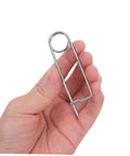Heavy Duty Stainless Steel Locking Clamp Pins For Machinery Automotive Aerospace, 20 Pack Quick Release Spring Pin safety clip in hand.