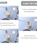 Bad Boy Stainless Steel Candle Snuffer With Super Long Handle And Slick Silver Plating extinguishing candle flame safely in 2-3 seconds.