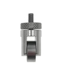 Dial Indicator Roller Contact Point For Depth Gauge, 10mm Diameter Wheel, 4-48 UNF Thread Shank, Inch Dial Indicator Accessory For Pro Grade Precision Measuring Tools, Replacement Point For Moving Workpieces, metal close-up