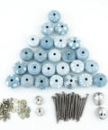 Fresh Grey Handmade Ceramic Cabinet Knobs Set Of 400 Decorative Drawer Pulls For Kitchen Cupboards Dressers Wardrobes Furniture Makeover Tight Setup Killer Vibe Solid Stash shown with assorted blue ceramic knobs and hardware.