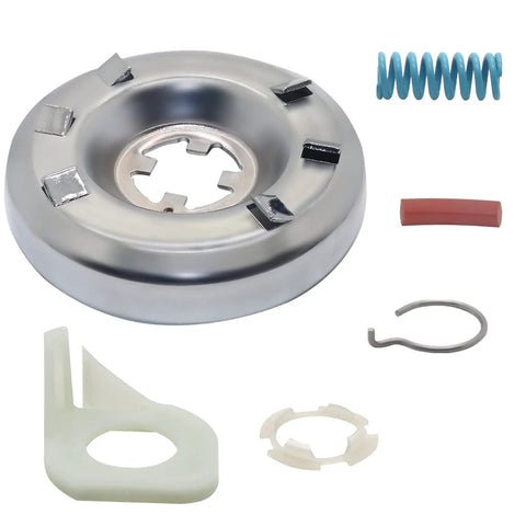 Beefed Up 285785 Washer Clutch Kit With 285753A Motor Coupling Kit And 4x 80040 Agitator Dogs For Whirlpool Kenmore Washers Direct Replacement Replaces 285331 3351342 3946794 3951311 AP3094537 clutch, spring, coupler, and agitator dogs