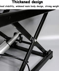 Close-up of Heavy Duty Electric Scissor Lift Table With Sturdy Painted Steel Frame highlighting thickened design for stability.