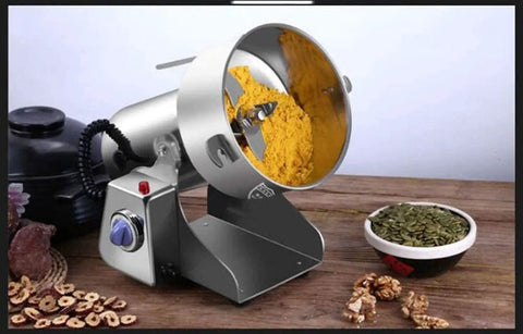 Electric Grain Mill Grinder For Home Use And Small Biz Multigrain Dry Milling Machine grinding spices, stainless steel 304.
