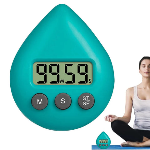 Waterproof Digital Timer With Suction Cup Loud Alarm For Kitchen Cooking Shower Exercise And Study Lcd Display