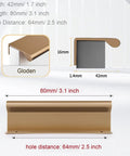 Gold Cabinet Pulls 2 Pack For Kitchen Cabinets And Drawers With Slick Hole Centers From 16mm To 960mm, Modern Gold Finish