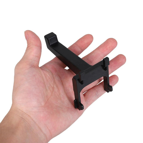 Heavy Duty Black Plastic Pegboard Hooks 10 Pack For Square Hole Pegboards Versatile Shop Display And Home Storage Clips Easy Install Durable Pegboard Organizer Hooks For Tools Supplies And Craft Displays, black hook in hand