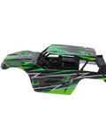 Premium Upgraded High Speed Five Wire Rc Steering Servo For 1/18 Scale Rc Cars Fits Hs18301 Through Hs18314 body shell with green and black design.