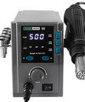 Front view of Pro Grade 700W Hot Air Rework Station with LCD Temperature Control and Adjustable 212 to 932 F Range 120 Level Airflow
