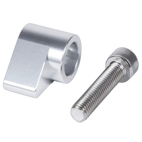 2 Pc Beefed Up Dowel Pin For 1989 To 1998 Cummins 12 Valve 5.9L Engine, CNC Anodized Aluminum 6061 T6, Prevents Dowel Backout, Boosts Timing Integrity, Heavy Duty Fitment For Diesel Trucks. Silver anodized aluminum dowel pin retainer and screw