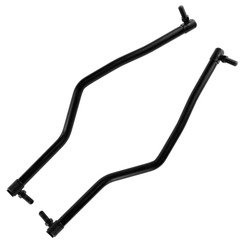 Steering Drag Link Set Left And Right For Husqvarna Lawn Tractors, black metal pair with threaded ends