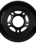 Outdoor Asphalt Inline Skate Wheels 89A Durometer 72mm Four Pack Black For Rugged Pavement, Long-Lasting Spin With Standard 608 Bearing Hub