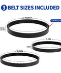 Replacement Carpet Cleaner Belt Kit For ProHeat 2X Revolution Pet And More 3 Pack Fits Thirty Plus Bissell Models