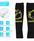 Cool Sun Protection Compression Arm Sleeves With Check Engine Light Graphic Breathable Ice Silk Fabric Unisex Athletic Guards for Cycling Golf Ride and Summer Hustle Large Flex Style on display