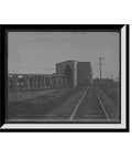 Old School Vintage Coaling Station And Water Tank At Mazonia Illinois Wall Art Print 17x22 For Office Decor Classic Period Photo