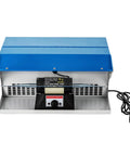 Back view of Workhorse Jewelry Polisher Buffer with 200W motor, dust collector, and LED light, 0-8000 RPM variable speed bench buffing machine