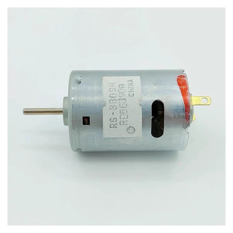 Beefy Little 380 DC Motor For DIY Projects 6V To 18V 12V 11000 RPM With 27.5mm Carbon Brush Impeller Design, side view