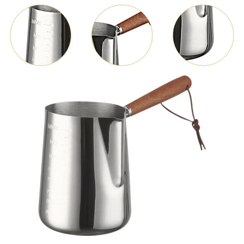 Turkish Warmer Coffee Pot Frothing Pitcher 1000ml Stainless Steel Milk Warmer Teapot For Dope Latte Art And Barista Grade Froth
