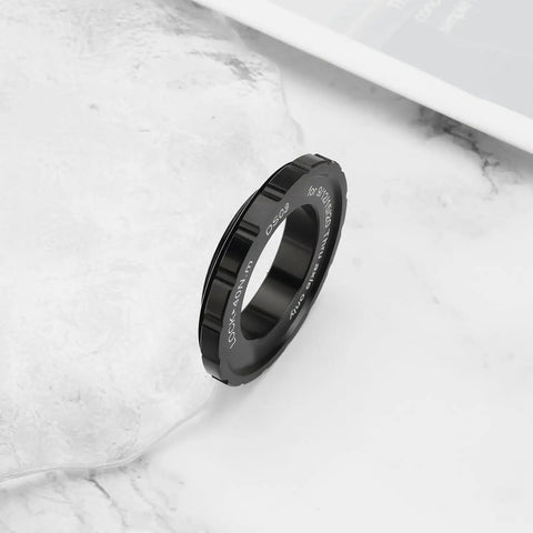 Black Two Pack Center Lock Locking Ring For Brake Disc Fits 15 To 20mm Thru Axle 44x26x8mm Aluminum Alloy Bike Hub Center