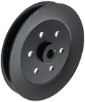 Heavy Duty Drive Pulley Am126129 for Tractors with metal build, precise 5.9-inch size, suitable for machinery replacement.