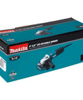 Box of Heavy Duty 6 Inch Cut Off And Angle Grinder With 13 Amp Motor Variable Speed 4000 To 10000 RPM SJS System, ideal for demolition tasks.