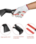 Beefy Heavy Duty Sheet Metal Bender Pliers With 45 Degree Wide Jaw 60 Millimeter Non Slip Handle Anti Rust Hand Seamers shown in use