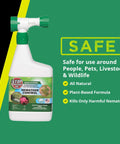 Lawn And Garden Nematode Pest Control Liquid Concentrate With Hose Sprayer, All Natural And Non Toxic, Poison Free Outdoor Use