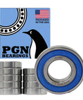 10 Pack Sealed Chrome Steel Ball Bearings 3/4 X 1-5/8 X 7/16 Inches Heavy Duty R12-2RS High RPM Units with packaging in the background.