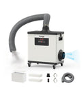 Laser Fume Extractor For Enclosed Laser Engravers And 3D Printers, 200W Motor, 177 CFM Airflow, HEPA Filter, 11 Pre-Filters, 110V, unit and kit