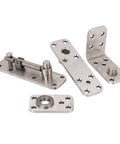 Heavy Duty 180 Degree Rotating Stainless Steel Door Hinge For Hidden Bookcase Doors Smooth Silent Pivot Swivel Hardware set of parts
