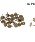 Top Notch Decorative Upholstery Nails Featuring Slick Bronze Finish Perfect For Sofas And Headboards Heavy Duty Flat Head Tack Hardware Quick N Easy Diy Craft Supplies 50 Piece Pack with flat bronze tacks.