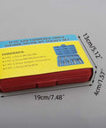 10 Piece 12 Point Triple Square Spline Bit Socket Set with case dimensions and contents listed on colorful packaging