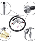 Siphon Feed Sand Blaster Kit For Cabinets And Parts Rust Removal Pro Grade Aluminum Pistol Grip Gun With Nozzle Heavy Duty Abrasive Blasting Tool