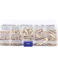 Brass M2 M3 Standoff Assortment Kit For DIY Friendly Motherboard PCB Spacers And Circuit Board Hardware With Female To Female And Female To Male Standoffs Screws Nuts And Spacers, resealable box