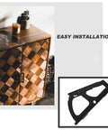 Two Pairs Metal Shoe Drawer Hinges for Flip Frame Replacement Black Hardware for Shoe Cabinet Entryway or Closet Single Layer