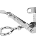 Over Center Latches With Adjustable Triangular Clamp Toggle For Doors, Toolboxes, Lockers, And Commercial Vehicles, Stainless Steel Construction