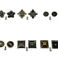 Top Shelf Heavy Duty Antique Bronze Upholstery Tack Nails 300 Pack 18mm Decorative Brass Studs For Furniture Refresh And Diy Projects Slick Durable Finish assorted antique bronze upholstery tacks with screws