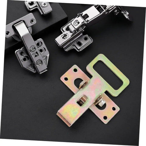 Heavy Duty Metal Sofa Connection Buckles Set For Interlocking Durable Furniture Link Parts, shown on black surface