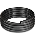 Coiled black EVIL ENERGY 5/8-inch heater hose, 10 ft, 100 PSI SAE J20R3 automotive coolant hose.