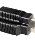 Black 15 Amp To 20 Amp T Blade Plug Adapter For 120V Outlets, 3 Prong Household Converter, Grounded Gray UL Listed