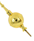 Polished Brass Ball and Spire Finial for Grandfather and Grandmother Longcase Clocks Replacement Topper for Antique and Modern Timepieces