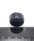 10-24 Thread Rubber Feet Bumpers, 1 inch screw-in spacer with galvanized stud, next to ruler, for tables and machinery leveling.