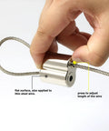 No Sweat Setup With This 10 Pack Of Ready To Roll Stainless Steel Wire Rope Clamps Self Locking Cable Clips shown adjusting wire length.